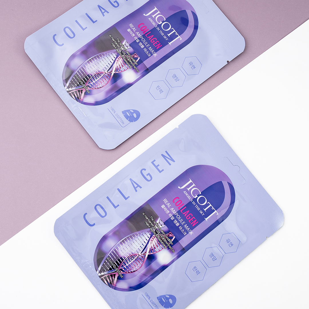 JIGOTT COLLAGEN REAL AMPOULE MASK