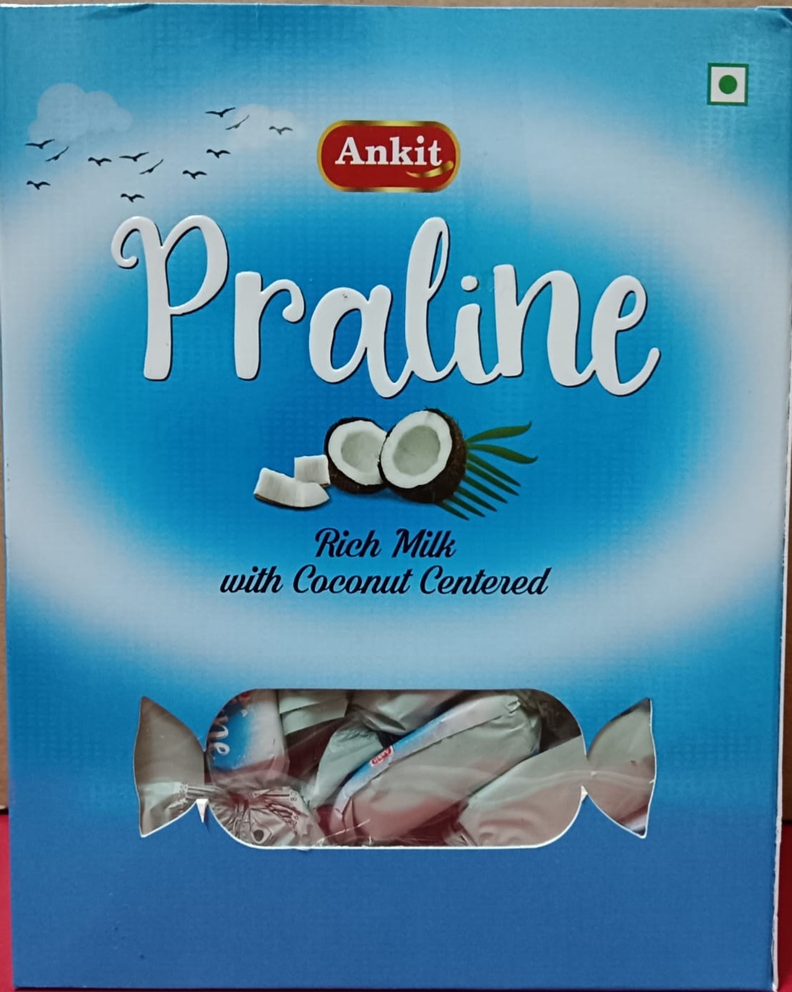 Ankit Rich Milk with Coconut centered Praline Chocolates